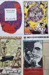 Lot of 4 exhibition posters Alechinsky/ Appel