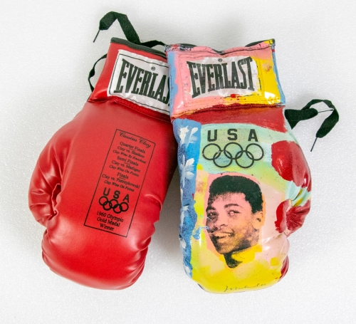 Steve kaufman - Muhammad Ali Olympic boxing gloves