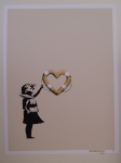 Banksy  - Girl With Heart Shaped Float