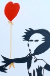 andre m. groes - GIRL with red heart , after bangsy !
