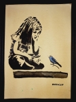 BANKSY x TATE MOMA - Girl with Bird