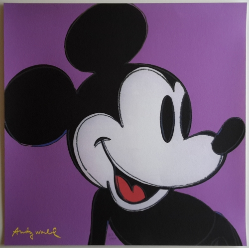 (After) Andy Warhol - Mickey Mouse Purple
