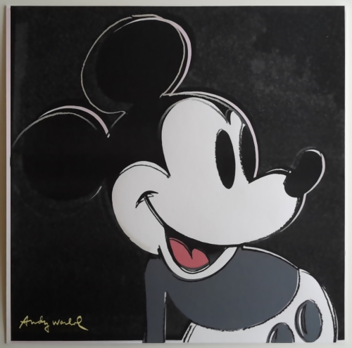(After) Andy Warhol - Mickey Mouse Noir