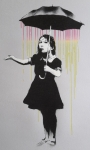Banksy (after)  - Umbrella Girl