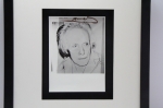 Andy Warhol - Portrait of Paul Delvaux by Andy Warhol Signed