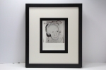Portret van Paul Delvaux door Andy Warhol Gesigneerd