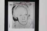 Andy Warhol - Portrait de Paul Delvaux par Andy Warhol sign