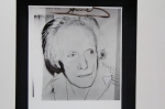 Andy Warhol - Portrait of Paul Delvaux by Andy Warhol Signed