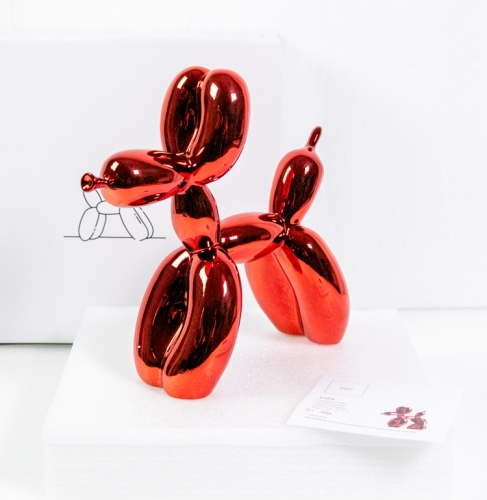 Jeff  Koons (after) - chien ballon (Red)