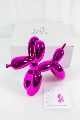 Jeff  Koons (after) - Chien Ballon (Pink)