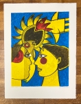 Guillaume Corneille - Lithografie gesigneerd 