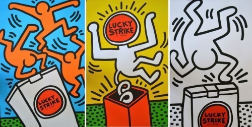 Keith Haring  - Lucky Strike 3x