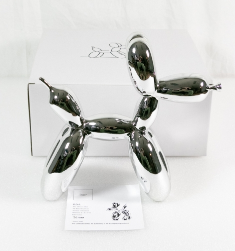 Jeff  Koons (after) - Balloon dog (silver).