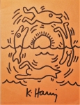 Keith Haring  - Keith Haring originele tekening
