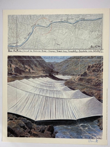 Christo Javacheff - Over The River - Gesigneerd