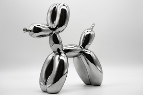 Jeff Koons - Chien ballon gris