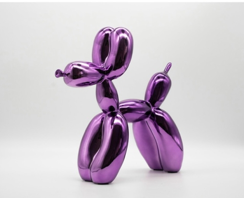 Jeff Koons - Paarse ballon hond