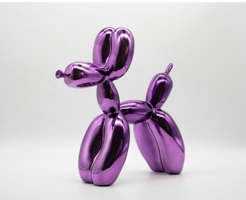 Jeff Koons - Chien ballon purpre