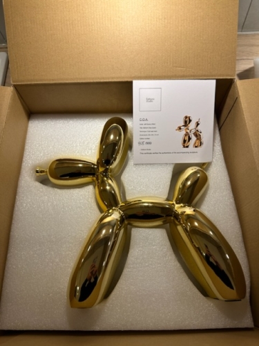 Jeff Koons - Gouden ballon hond