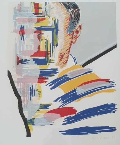 Roger Raveel - Zelfportret en een abstractie.
