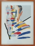 Roger Raveel - Autoportrait et une abstraction.