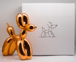 Jeff  Koons (after) - Jeff Koons - Chien Ballon Orange - Editions Studio