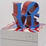 Robert Indiana (after) - Robert INDIANA (Blauw & Rood)