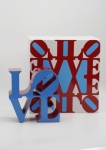 Robert Indiana (after) - Robert INDIANA (Blauw & Rood)