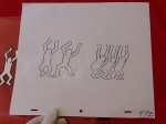 Keith Haring  - Drawing, hand made