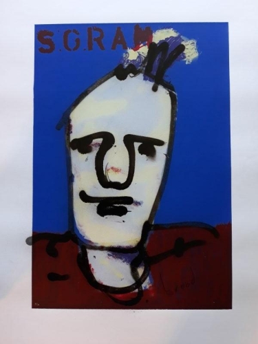 Herman Brood - 5 GRAMS (mixed media)