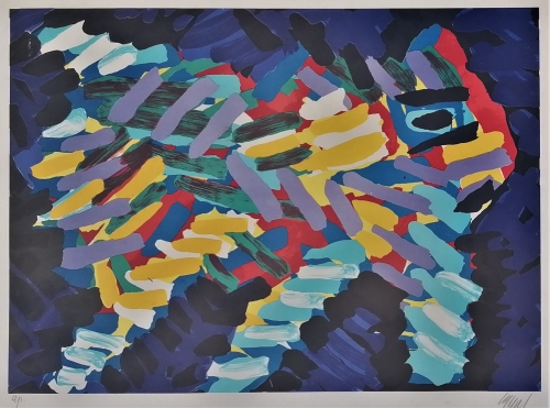 Karel Appel - Abstracte compositie