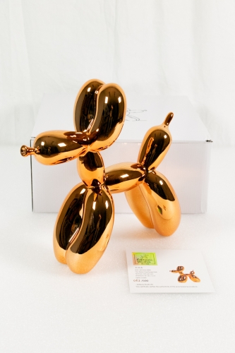 Jeff  Koons (after) - Balloon dog (orange gold)