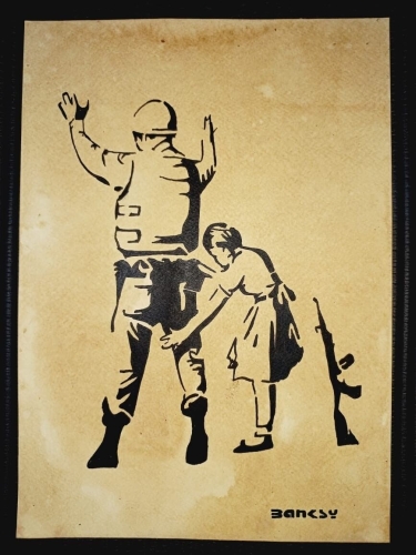 Banksy (after)  - BANKSY x TATE MOMA - Girl with Soldier