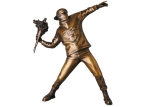 Banksy - Brandalism Flower thrower Bronze