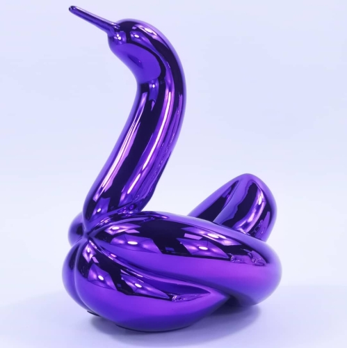 Jeff  Koons (after) - Balloon Swan with Box and COA, Editions Studio.