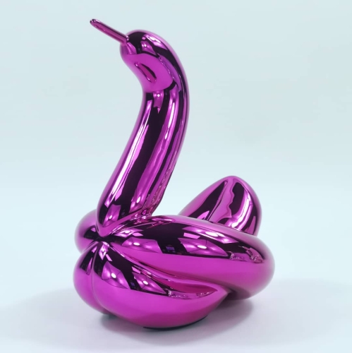 Jeff  Koons (after) - Balloon Swan with Box and COA, Editions Studio.