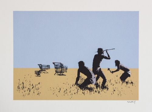 Banksy (after)  - Chasseurs de chariots