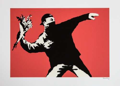 Banksy (after)  - L'amour est dans l'air