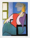 Woman Sitting Near a Window
