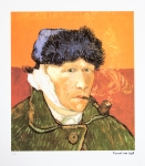 Self-Portrait With Bandaged Ear And Pipe
