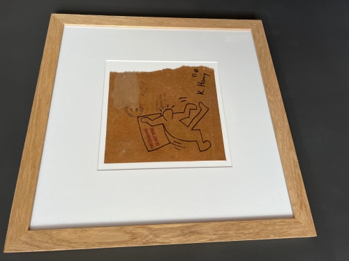 Keith Haring  - DRAWING ON ENVELOPPE