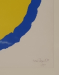 Bram Bogart - Composition Bleu-Jaune