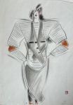 Henri Matchavariani - Hommage  Thierry Mugler - Dessin de mode - 1985