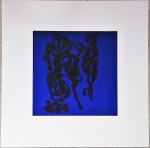 Karel Appel - Twee abstracte figuren, 1958