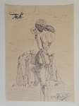 Salvador Dali - attributed, ink drawing