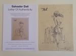 Salvador Dali - toegeschreven, inkttekening, Don Quichot