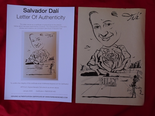 Salvador Dali - toegeschreven, inkttekening