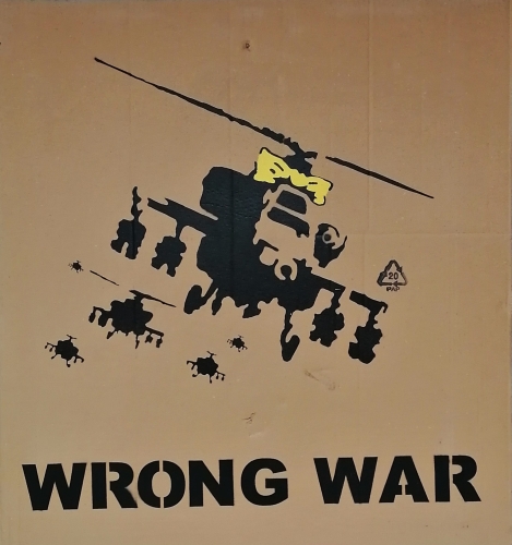 Banksy (attributed)  - Wrong War 2003