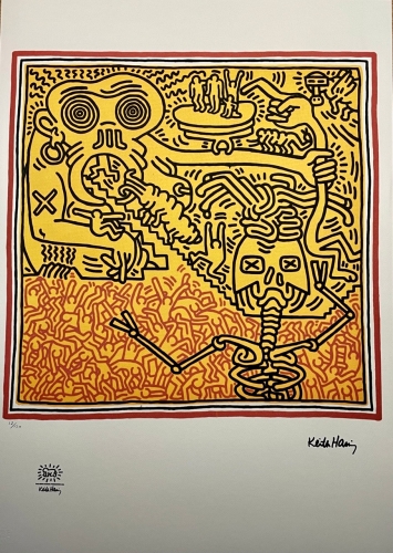 Keith Haring  - KEITH HARING - Untitled - Lithograph (AFTER)