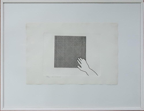 Roger Raveel - Roger Raveel - hand and square